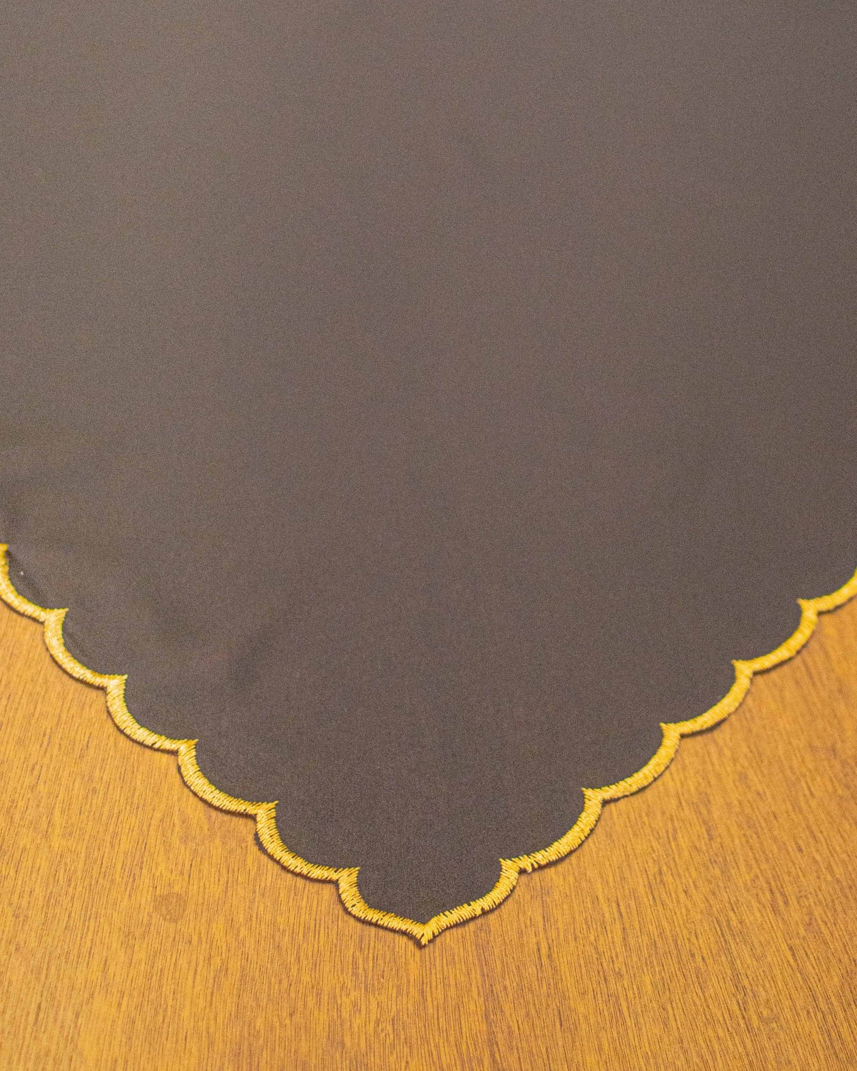 Nona Embroidery Shawl (Black Gold)